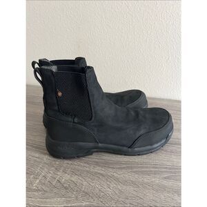 Bogs Women's Shale Leather Chelsea CT WP Composite Toe Waterproof Boots 8